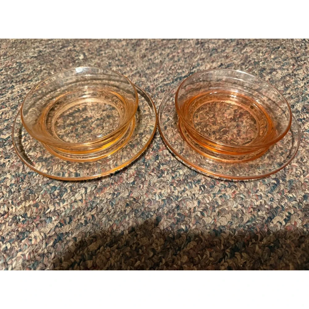 Priscilla Pink Depression‎ Glass Breakfast Cereal Bowl 8133 Tiffin US Glass Co.